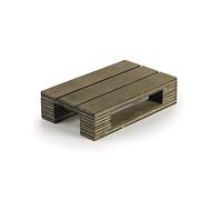 Plateau mini-palette service alimentaire Lacor Marron 13x8x3 cm