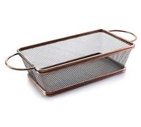Lacor Bronce Corbeille à frites rectangulaire, en acier inoxydable, marron, 21 cm