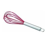 Lacor – Fouet en silicone 61621 – 20 cm – Argent/Rouge