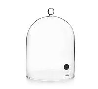 Lacor - 61811 - Hotte pour fumeur de cocktail, couvercle en verre avec valve, verre borosilicate, Max. 200ºC, Ø18,5 cm, Hauteur: 22 cm