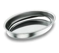 Lacor 61828 Plat à Gratin Ovale 28 cm, Argenté