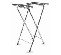 Lacor - 61870 - Plateaux de service, adaptés à tous les types de plateaux, stabilité maximale, pieds antidérapants, pliables, en acier inoxydable, 41,5 x 52 x 82 cm