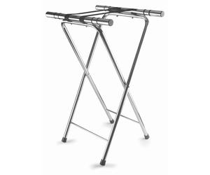 Lacor - 61870 - Plateaux de service, adaptés à tous les types de plateaux, stabilité maximale, pieds antidérapants, pliables, en acier inoxydable, 41,5 x 52 x 82 cm
