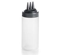 LACOR - 61974 - Bouteille tri Bouteilles, pour la décoration, Pâtisserie, pour la Personnalisation des Plats, Idéal pour Les sauces, Polyéthylène, sans BPA, 0,45 litres