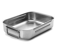 Lacor 62535A Plat à Rôtir A / T Inox.18 / 10 35X26 cm, Gris