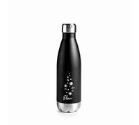 Lacor 62537 - Bouteille en acier inoxydable à double paroi, noir, 0'50 l... | Fabriqué en acier inoxydable de qualité alimentaire; haute résistance à la corrosion et usure quotidienne