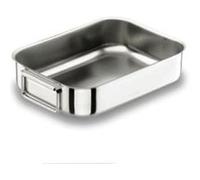 Lacor Poêle à frire 62540A – Inox 18/10, 40 x 28 cm, avec poignées