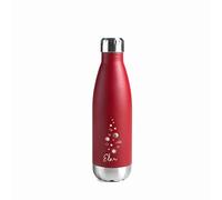 Lacor 62547 - Bouteille en acier inoxydable à double paroi, rouge, 0'50 | Fabriqué en acier inoxydable de qualité alimentaire; haute résistance à la corrosion et usure quotidienne