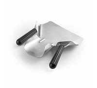 Lacor - 62679 - Raquette de chips, Pelle de cuisine professionnelle, Ustensiles de cuisine, Acier inxodiable, Poignée ergonomique et antidérapante, Lave-vaisselle, 2 poignées