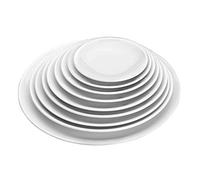Plateau rond en mélamine Lacor 254x29 mm Blanc TU