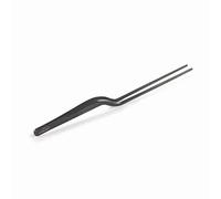 Lacor - 62872 - Pinces de cuisine de précision pour placage Titan Black, Acier inoxydable 18/10, Poignée antidérapante, Qualité maximale, Longueur 21 cm, Noir mat