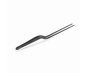 Lacor - 62872 - Pinces de cuisine de précision pour placage Titan Black, Acier inoxydable 18/10, Poignée antidérapante, Qualité maximale, Longueur 21 cm, Noir mat