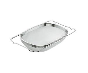 Lacor 62987 - Égoutteur extensible pour évier Acier Inox | Fabriqué en acier inoxydable de qualité alimentaire; haute résistance à la corrosion et usure quotidienne