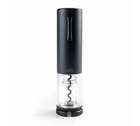 Lacor - 63057 - Tire-bouchon électrique Black Luxe en acier inoxydable, Ouvre-vin automatique, design élégant, moderne et ergonomique, éclairage et indicateur LED, Ø 5 x 19 cm, noir mat