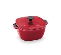 Lacor - 63200 - Mini Cocotte Serve Rouge, Mélamine de haute qualité, 100% sans BPA, Contenance de 350 ml, Résistant, Hygiénique et facile à nettoyer, Passe au lave-vaisselle, Couleur rouge