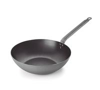 LACOR - 63233 - Wok Ferrum, Wok 100% Fer Naturel avec Antiadhésif Tri-Couche, Sans PFOA, Poignée Ergonomique, Convient à Tous Types de Cuisines, Haute Conductivité Thermique, Ø32 cm, Epaisseur 2 mm