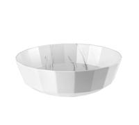 LACOR - 63253 - Bol de fruits, Buffet & Présentoir, Corbeille de fruits, 100% empilable, Sans BPA, Mélamine, Capacité: 3,8L, Ø30,5cm, Hauteur: 10cm, Lavable au lave-vaisselle, Couleur Blanc
