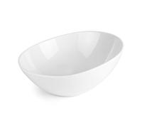 LACOR - 63290 - Bol incliné classique, Mélamine, Sans BPA, Passe au lave-vaisselle, Empilable, Ø 20 cm, Blanc