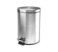 Lacor 63312 - Poubelle en acier inoxydable avec pédale et seau 12 litres