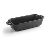 Lacor - 63391 - Cocotte rectangulaire sans couvercle - Fabriqué en mélamine - Compatible lave-vaisselle - Sans BPA, 18 x 8,5 cm, 480 ml, noir