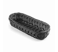 Lacor - 63484 - Couverts en polypropylène en rotin 100% sans BPA, Lave-vaisselle, 27 x 10 x 4,5 cm, Noir