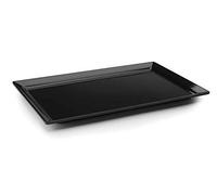 Lacor 63545 - Bac rectangulaire classique en mélamine 53x32x3cm - Noir | Ustensile professionnel durable; conçu pour un rendement optimal y nettoyage rapide et facile au lave-vaisselle