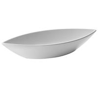 LACOR - 63557 - Plat en mélamine Ovale Classique 32 x 12 x 6 cm - Blanc