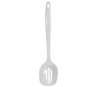 Lacor 63603 - Cuillère classique en mélamine perforée de 30 cm - Blanc | Ustensile professionnel durable; conçu pour un rendement optimal y nettoyage rapide et facile au lave-vaisselle