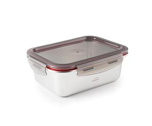 Lacor 64618 - Récipient rectangulaire Ecoinox, acier inoxydable... | Fabriqué en acier inoxydable de qualité alimentaire; haute résistance à la corrosion et usure quotidienne