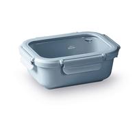 LACOR - 64643 - Récipient Ceram Blue, Céramique, 1150 ml, Passe au micro-ondes, Va au four, 100% hermétique, Sans plomb, sans cadmium et sans nickel, Système ClipLock
