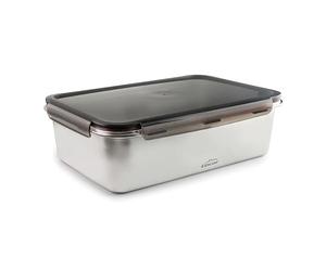LACOR 64676 - Ecoinox Pro Airtight Tupper, 6,5 L, acier inoxydable 18/1... | Fabriqué en acier inoxydable de qualité alimentaire; haute résistance à la corrosion et usure quotidienne