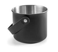Lacor 65414 65414-Moon Black Ice Bucket, Stainless Steel, 14 cm, 18/10 Steel