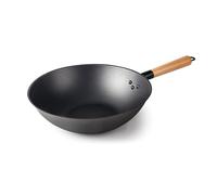 Lacor 66132 - Wok rustique, wok 100% en fer naturel avec tri | Ustensile professionnel durable; conçu pour un rendement optimal y nettoyage rapide et facile au lave-vaisselle