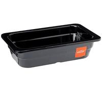 Lacor 66465J - Mélamine Black Bac gn 1/4 265x162x65 Qualité professionnelle | Ustensile professionnel durable; conçu pour un rendement optimal y nettoyage rapide et facile au lave-vaisselle
