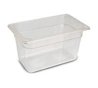 Lacor 66465P Bac Gastronorm en Poli Carbonate 1 / 4 265X162X65 | Ustensile professionnel durable; conçu pour un rendement optimal y nettoyage rapide et facile au lave-vaisselle