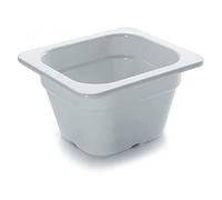 Lacor 66610E - GN-Behalter Mélamine 1/6, 176 x 162 x 100 mm | Ustensile professionnel durable; conçu pour un rendement optimal y nettoyage rapide et facile au lave-vaisselle