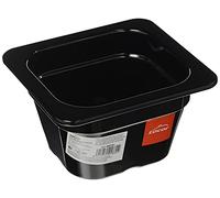 Lacor 66610J - Mélamine Black Bac gn 1/6 176x162x100 | Ustensile professionnel durable; conçu pour un rendement optimal y nettoyage rapide et facile au lave-vaisselle