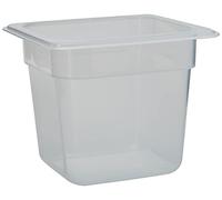 Lacor 66615 - Heures Polypropylène - réservoir GN 1/6 176 x 162 x 150 mm | Ustensile professionnel durable; conçu pour un rendement optimal y nettoyage rapide et facile au lave-vaisselle
