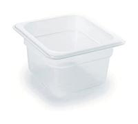 Lacor 66665 - Heures Polypropylène GN-Conteneur 1/6 176 x 162 x 65 mm | Ustensile professionnel durable; conçu pour un rendement optimal y nettoyage rapide et facile au lave-vaisselle