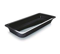 Lacor 66765J - Black Bac mélamine gn 2/4 530x160x65 Qualité professionnelle | Ustensile professionnel durable; conçu pour un rendement optimal y nettoyage rapide et facile au lave-vaisselle