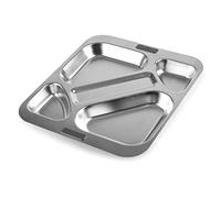 LACOR 66957Z - Plateau libre-service, plateau de repas, 4 compartiments... | Ustensile professionnel durable; conçu pour un rendement optimal y nettoyage rapide et facile au lave-vaisselle