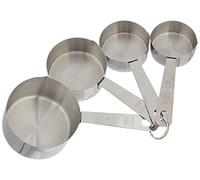 Lacor Ensemble de 4 tasses à mesurer 67007 – Inox 18% Cr – Noir