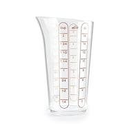 Lacor - 67075 - Verre doseur de base, récipient avec mesures, mesure de liquide, plastique de qualité supérieure, sans BPA, 8,5 cm, 0,5 l