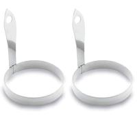 Lacor 68005 Moule à OEufs/Sandwich Rond 18/10, Argenté (Lot de 2)