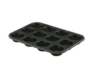 Lacor 68010 - Moule antiadhésif à cavité 12 - Noir | Ustensile professionnel durable; conçu pour un rendement optimal y nettoyage rapide et facile au lave-vaisselle