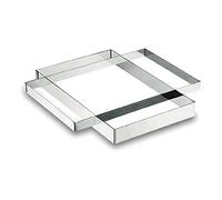 Lacor 68049 Rectangle Inox 18 / 10 31X48X5 cm, Argent Métallique