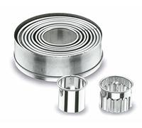 Lacor 68069 Emporte-Pièces Boîte de 9 Découpoirs Ronds Unis en Inox