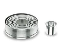 Lacor Emporte-pièces 68069 Boîte de 9 découpoirs ronds unis en inox