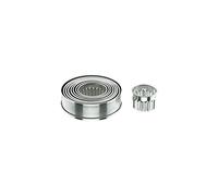 Lacor Emporte-pièces 68070 - Boîte de 9 ronds cannelés en inox