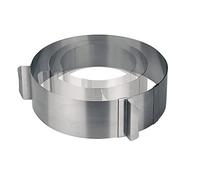 Lacor 68200 - Anneau de pâtisserie extensible 16-30 cm en acier inoxydable | Fabriqué en acier inoxydable de qualité alimentaire; haute résistance à la corrosion et usure quotidienne